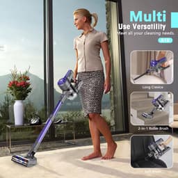 John Yarock Steelstofzuiger Draadloos - Zonder Zak - Op Accu - 4-in-1 - Op Batterij - 180W - Vacuum Cleaner - Draadloze stofzuiger — thumbnail 5