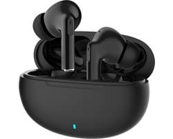 OOQE FLOW MAX - Draadloze Oordopjes | Bluetooth Oordopjes | Oortjes Draadloos | ANC | Lange Batterijduur | Bellen | Zuiver Geluid | Geschikt voor Samsung en Apple | Geschikt voor Telefoon, TV, Tablet en Laptop | Ergonomisch | Zwart