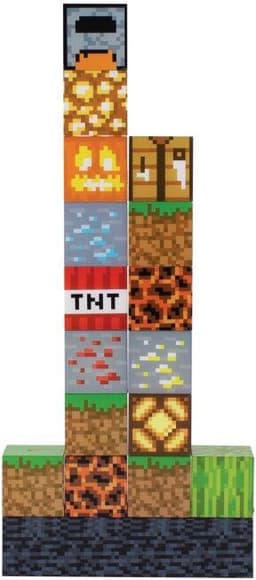 Minecraft Block Building Light – 16 Verwisselbare Lichtblokken, Officieel Minecraft Nachtlampje Voor Slaapkamer & Gamekamer- Paladone — thumbnail 2