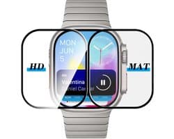 Stravo [2-pack] HD & Matte TPU Screenprotector voor Apple Watch Ultra 2/1 49mm, 3D Volledige Dekking, Waterdicht, Eenvoudige Installatie, Anti-Bubbels, Beschermende Folie in Mat en HD voor iWatch Ultra 2 1 49mm