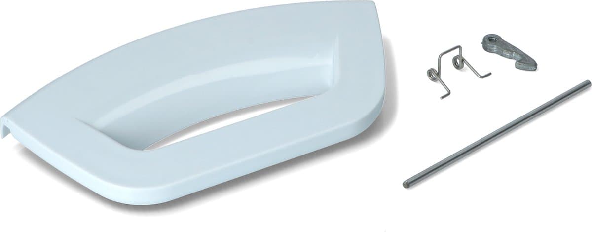 Deurgreep wasmachine - handgreep wit compleet - geschikt voor Ariston Hotpoint Indesit - C00507932 — afbeelding 1