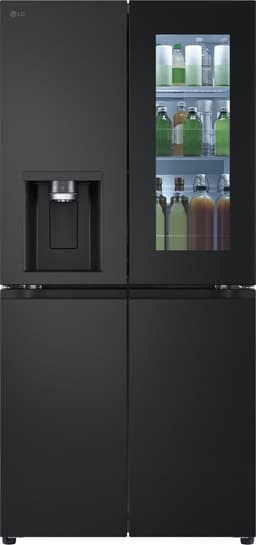 LG InstaView GMG860EPBE 508L French door - Amerikaanse koelkast - InstaView™ om snel binnen te kijken - DoorCooling+™ voor snellere en gelijkmatige koeling tot aan de deur - Ijs en waterdispenser - Zwart — thumbnail 1