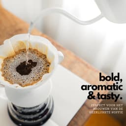 House of Husk Slow Coffee Ketel - Pour Over Kettle - Gooseneck kettle - Heet Water Ketel - Coffeemaker - RVS - Cafetière - 600 ml - Wit — thumbnail 2