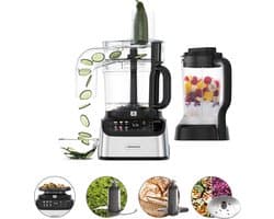 Kenwood FDM73.480SS MultiPro One Touch - Foodprocessors - Zilver - Ingebouwde digitale weegschaal - Express Serve