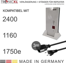TronicXL repeater standaard met kabelverlenging 3m geschikt voor Fritz Repeater 2400 1160 1750e AVM Fritz! – W LAN Houder - stand (3 m Kabel + standaard) — thumbnail 5
