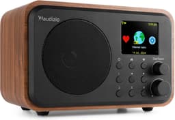 DAB radio - Audizio Vicenza - DAB / DAB+ en Internet radio met Bluetooth - WIFI - Accu - Zwart / Hout — thumbnail 1