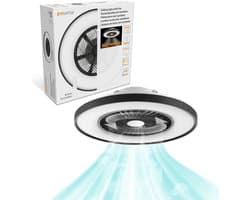Proventa 3D Air Plafondventilator met verlichting 60 cm - Verspreidt lucht over hele kamer - Plafondlampen met Ventilator & Lamp - Met afstandsbediening — afbeelding 1