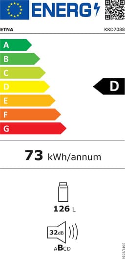 ETNA KKD7088 - Inbouw deur-op-deur koelkast (88 cm) - Elektronische thermostaat - SuperCool - Groentelade met luchtvochtigheidsregeling - Inverter compressor — thumbnail 2