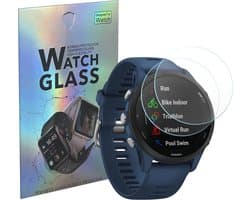 Screenprotector voor Garmin Forerunner 255 / Forerunner 255 Music (46mm) - 2 stuks Beschermglas Smartwatch van glas Transparante glazen schermbeschermfolie