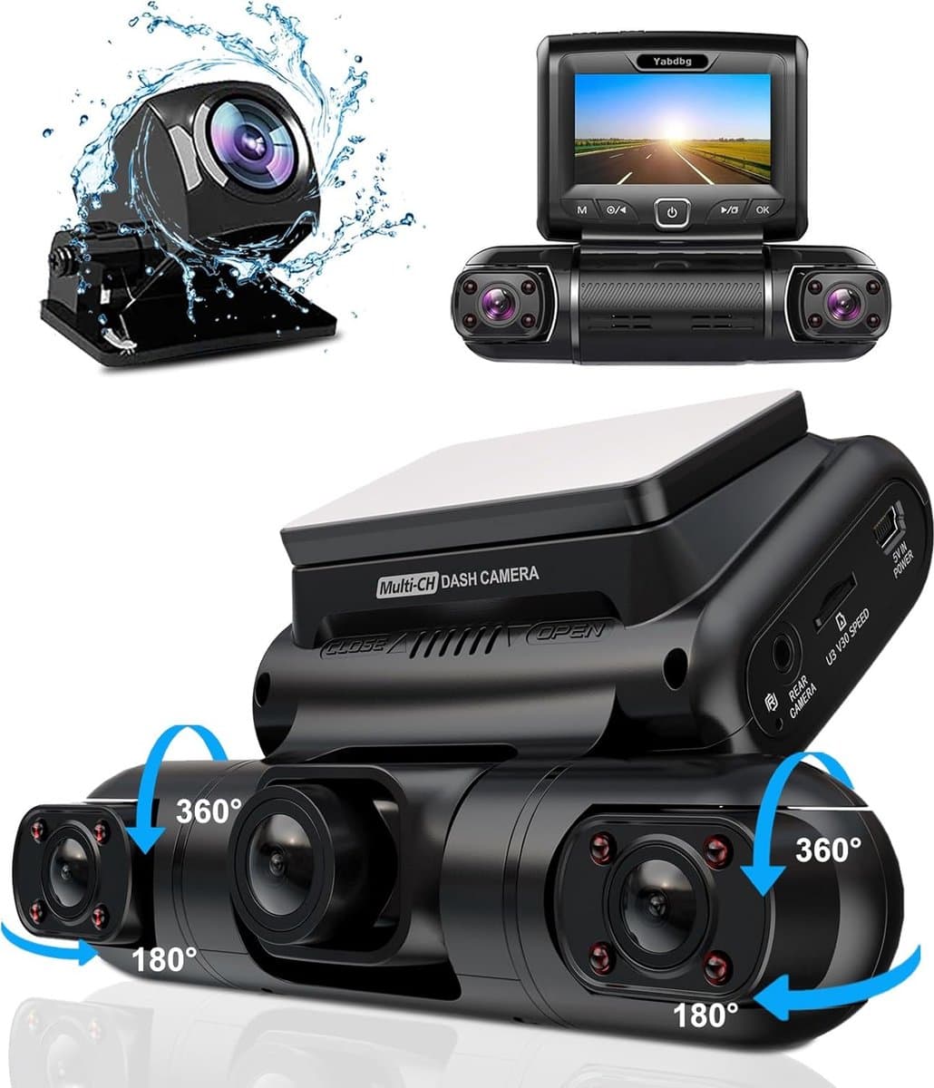 Autocamera met Parkeermodus en Nachtzicht - Groothoeklens - Full HD - Dashcam voor Auto - Bewakingscamera — afbeelding 1
