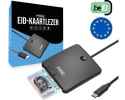 Premes - eID Kaartlezer - USB C - identiteitskaartlezer - België - Europa - ID Kaartlezer - ID Reader - Credit Cards - Smart Cards - Card Reader - ID - Belgische Identiteitskaart - Mac - Windows - Cardreader