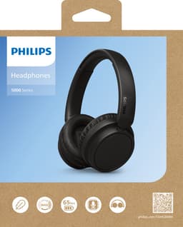 PHILIPS TAH5209BK lichtgewicht On Ear draadloze Bluetooth Headphones met Passive Noise Isolation - 65 uur afspeeltijd, natuurlijk geluid, heldere gesprekken, dynamische bass, 2 uur USB-laden - Zwart — thumbnail 10