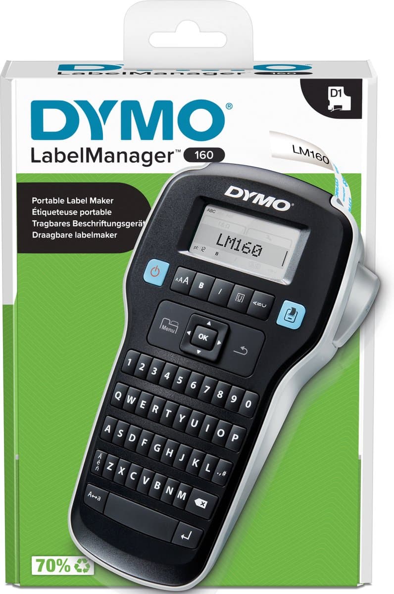 DYMO LabelManager 160 Labelprinter Qwerty — afbeelding 1