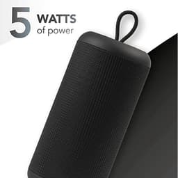 Music Sound Verticale bluetooth speaker 5.0 - zwart - 20,5cm x 8cm x 8cm - Goede kwaliteit van geluid — thumbnail 3