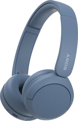 Sony WH-CH520 Draadloze Bluetooth-koptelefoon - tot 50 uur batterijduur met snelladen， on-ear stijl - Blauw — thumbnail 1