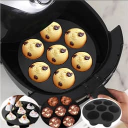 Muffin Bakvormen - Muffin Bakvormen Siliconen - Muffin Bakvormen Airfryer - BPA Vrij — thumbnail 5