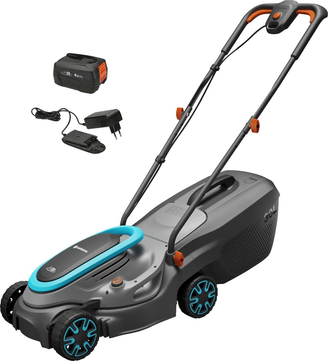 GARDENA PowerMax 32/18V P4A Read Grasmaaier Accu Incl. oplader 18 V Snijbreedte max. 320 mm — afbeelding 1
