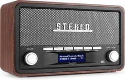 DAB radio met Bluetooth model 2025 - Retro radio - DAB+ / FM - Op batterijen en netstroom - Audizio Foggia — thumbnail 1