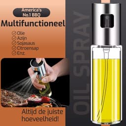 America's No.1 BBQ Oliesprayer - Olijfolie Sprayer - Gourmet / Gourmetten - Luxe Olie Sprayer - Olijfolie Fles Verstuiver voor Keuken - Oliefles Cooking Spray - BBQ Accesoires - Airfryer — thumbnail 3