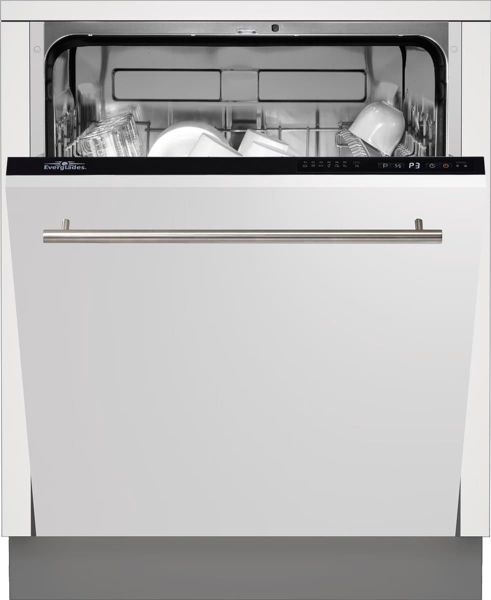 Everglades EVBi5601B - Volledig Geïntegreerde Inbouwvaatwasser - 12 Couverts - 6 Wasprogramma's - E Klasse - Display - 5 Jaar Garantie — afbeelding 1