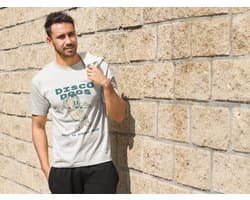 Shirt - Disco dogs - Wurban Wear | Grappig shirt | Dieet | Unisex tshirt | Fast food | Airfryer | Sport | Verwenpakket | Wit
