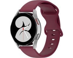 By Qubix - Geschikt voor Garmin bandje - Solid color sportband - Bordeaux - Geschikt voor Garmin Vivoactive 6 / Vivoactive 5 / Vivoactive 3 - Smartwatch bandje 20mm