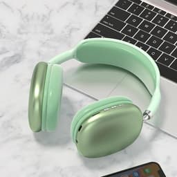 TechU™ Draadloze Bluetooth Koptelefoon – Game Headset – Hoofdtelefoon voor Muziek, Podcast & Gamen – Groen — thumbnail 1