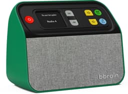 BBrain Muziekspeler - Hulpmiddelen voor ouderen met dementie - Eenvoudige DAB+ Senioren radio - Dementie radio - Zelfstandig te bieden met één knop - Groen — thumbnail 1