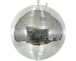 HQ-Power Disco spiegelbol Ø 50 cm, spectaculaire lichteffecten voor feestjes, veilig ophangsysteem en facetglas, dansvloer accessoire voor disco en meer