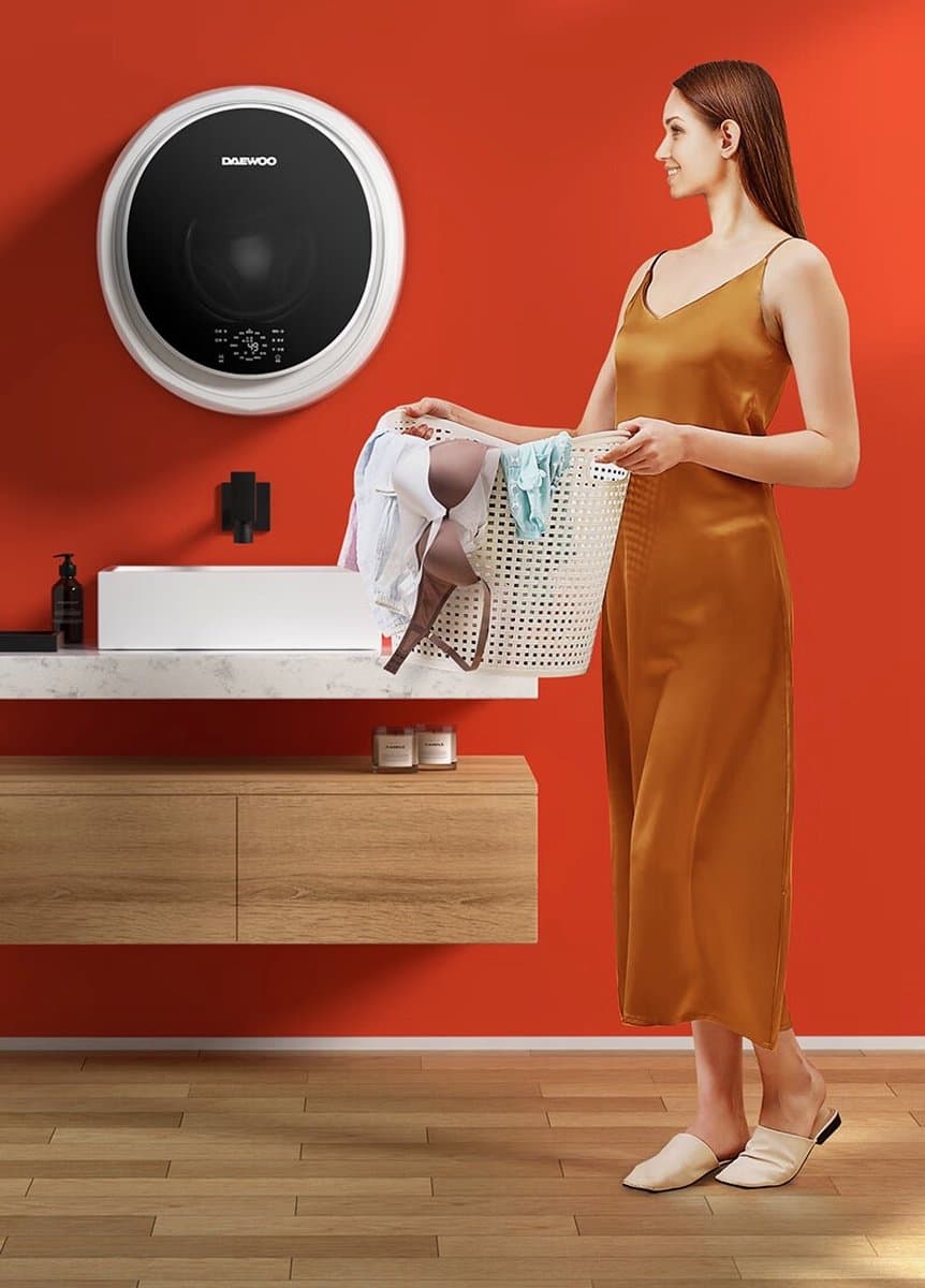 Daewoo Winia DY-BGX05 Mini Wasmachine Met Droogfunctie Voor Chalet Camper Boot Tinyhouse Appartement Kantoor — afbeelding 1