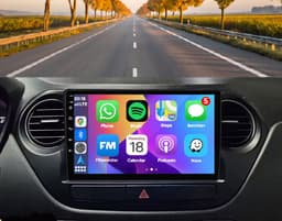 Autoradio 4/64GB met smart Carplay en Android auto | Geschikt voor Hyundai I10 2012-2018 | Radio scherm met Navigatie | 2012 2013 2014 2015 2016 2017 2018 — thumbnail 1