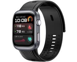 Strap-it Smartwatch siliconen bandje - geschikt voor de Huawei Watch D2 (zwart)