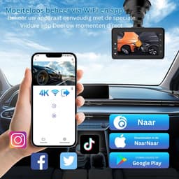 ApexArte® Dashcam voor Auto - Dualdashcam Voor en Achter - Full HD - 1080 - Zwart — thumbnail 5