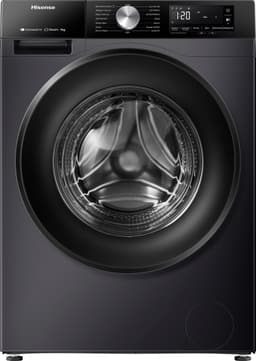 【Mega Vakantiegeld Deal】Hisense WF3S9043BB3 vrijstaande wasmachine - 9 kg capaciteit - 1400 tpm centrifugeersnelheid - energiezuinig - zwart — thumbnail 1