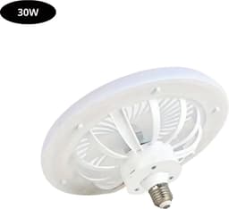 Nivard Plafondventilator - Met Verlichting - Plafond Ventilator - Met Lamp - Plafonniere Met Ventilator - (Met Licht) - Wit - 25cm — thumbnail 1