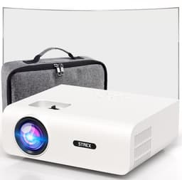 Strex Beamer - 1080P Full HD - 15000 Lumen - Draadloos Streamen - Inclusief Tas/Projectiescherm - WiFi - Bluetooth - Mini Beamer - Projector — thumbnail 1