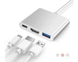 7 in 1 HDMI Adapter USB C Docking Station voor MacBook Air/Pro iPad Windows Lenovo Switch - 4K HDMI, USB 3.0, USB 2.0, PD 100W, SD/TF - USB C Hub Docking Station