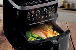 Ariete 4636/00 - XXXL Airfryer - Stoomoven vrijstaand (7 liter) - Grote heteluchtfriteuse met stoomfunctie - 10 kookprogramma's - Opwarmfunctie - 4 tot 6 personen - Kijkvenster met licht - Digitaal kookboek — thumbnail 4