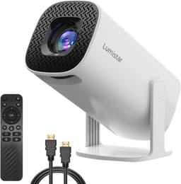 LUMISTAR® Pro Mini Beamer – Full HD Projector met 4K Ondersteuning – Draagbare Beamer met WiFi 6 & Bluetooth 5.2 – Inclusief Android 13.0 & Ingebouwde Speakers – Geschikt voor Netflix, Disney+ & YouTube — thumbnail 1