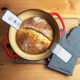 52,5×21,5 cm - 2 stuks - Multifunctionele siliconen bakmat - Sling-bakmat met lange handgreep - Broodbakmat - Broodsiliconen - Siliconen bakmat - Geschikt voor airfryer, oven en magnetron - Blauw — thumbnail 5