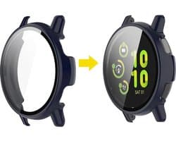 Watch case screenprotector - hoesje - geschikt voor Garmin Vivoactive 5 - donkerblauw