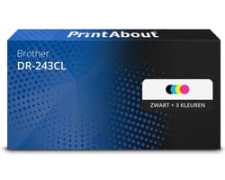 Huismerk Brother DR-243CL Drum Zwart + 3 kleuren