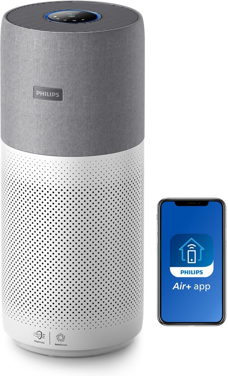 Philips 4000i Series AC4236/10 - Luchtreiniger met HEPA Filter voor XL-ruimten - 610 m³/u - Wit / Grijs - App Connected — afbeelding 1