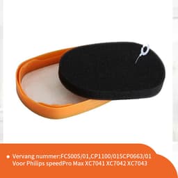 Replacements® - 4 filters geschikt Philips speedpro Max - 7000 en 8000 series - vervangt onderdeel CP0663/01 — thumbnail 4
