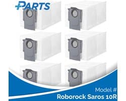 Roborock Saros 10R Stofzakken (6 Stuks, Plus.Parts® alternatief voor 8.02.0239)