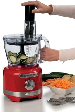 Ariete 1782/00 - Moderna food processor - keukenmachine - hakmolen - blender - Rood — thumbnail 4