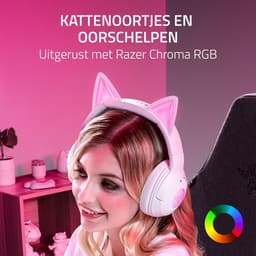 Razer Kraken Kitty V2 - Gaming Headset - PC - Draadloos - 7.1 Surround - RGB - Wit — thumbnail 5