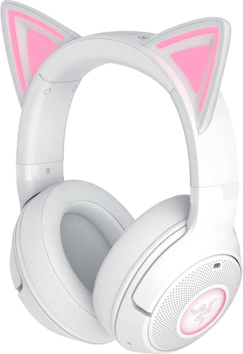 Razer Kraken Kitty V2 - Gaming Headset - PC - Draadloos - 7.1 Surround - RGB - Wit — afbeelding 1