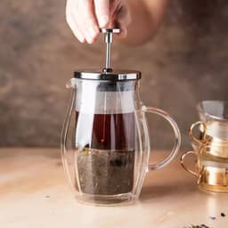 Klausberg KB7682 Piston Coffee & Tea Brewer - Dubbelwandige Glazen Zetkan (0,35L) — thumbnail 4