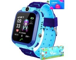 VUBIO B1 Kinder Smartwatch Blauw - Inclusief Simkaart - Bellen & Camera - Super Leuk Horloge Voor Kinderen Met Alles Wat U Nodig Heeft Voor De Veiligheid Van Uw Kind!